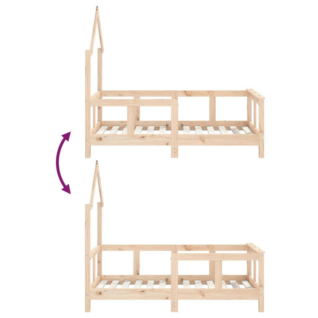 Kinderbedframe Massief Grenenhout