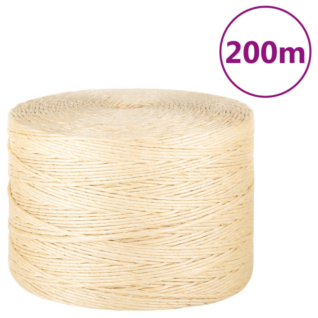 Touw 2 Mm 3000 M 100% Sisal