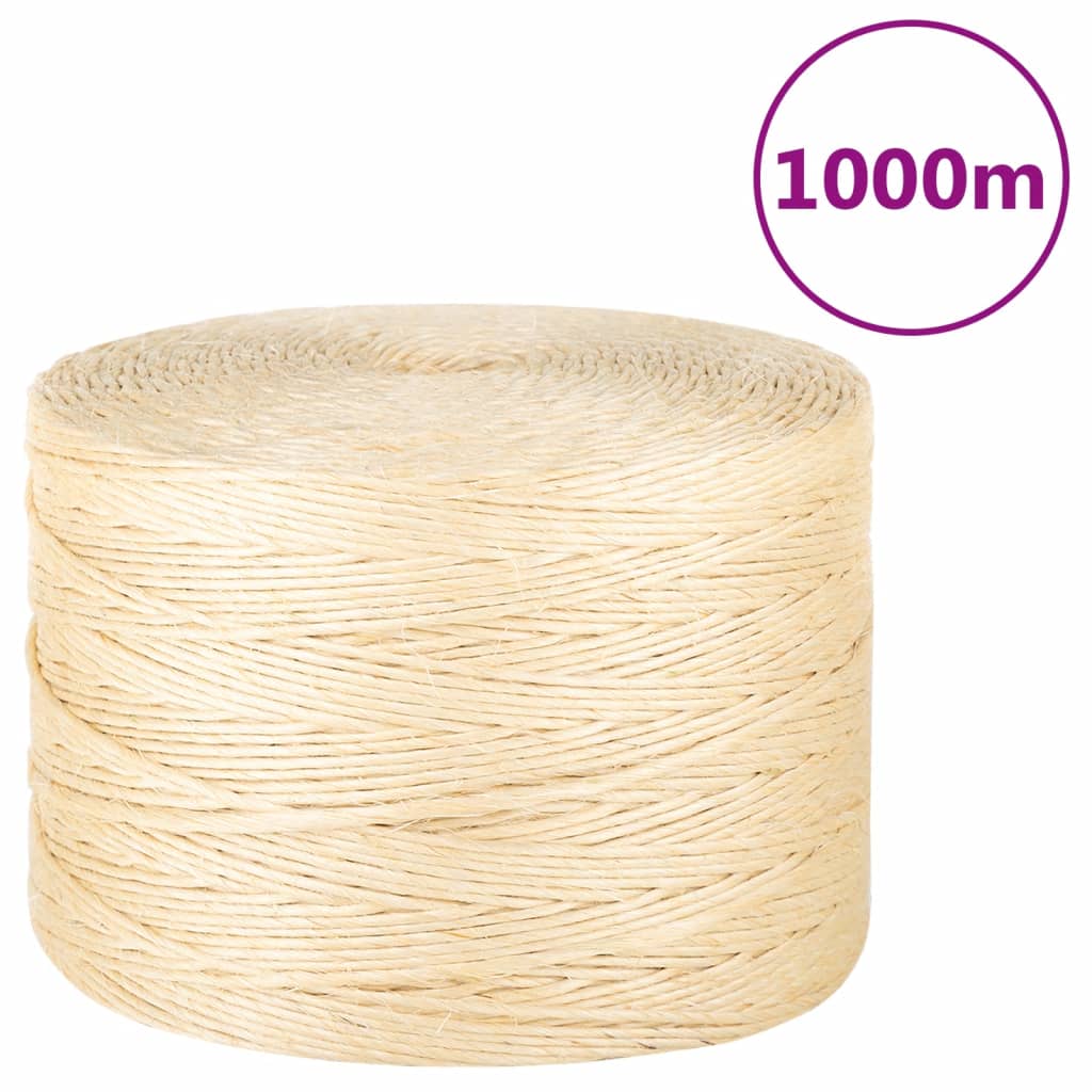 Touw 2 Mm 3000 M 100% Sisal