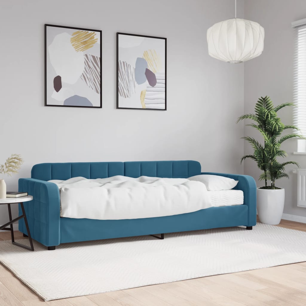 Slaapbank Fluweel Blauw