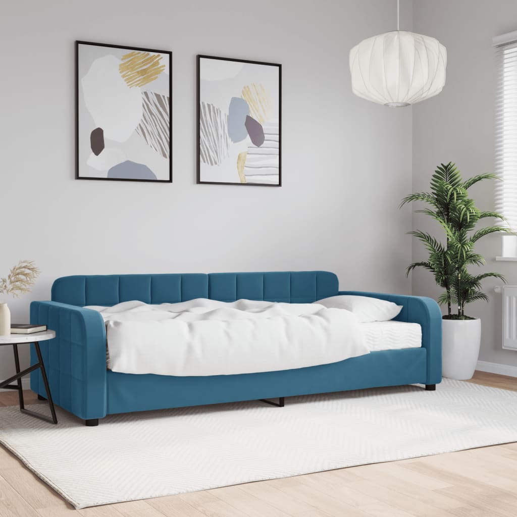 Slaapbank Fluweel Blauw