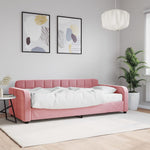 Slaapbank Fluweel Roze