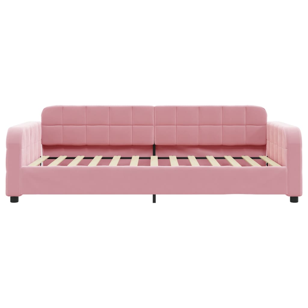 Slaapbank Fluweel Roze