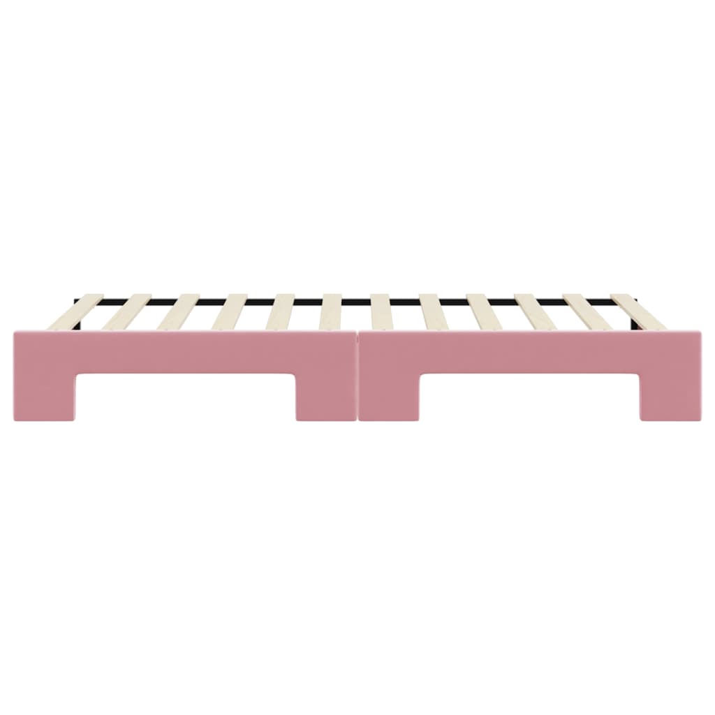 Slaapbank Fluweel Roze