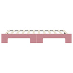 Slaapbank Fluweel Roze