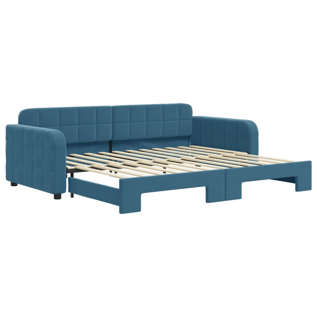 Slaapbank Fluweel Blauw