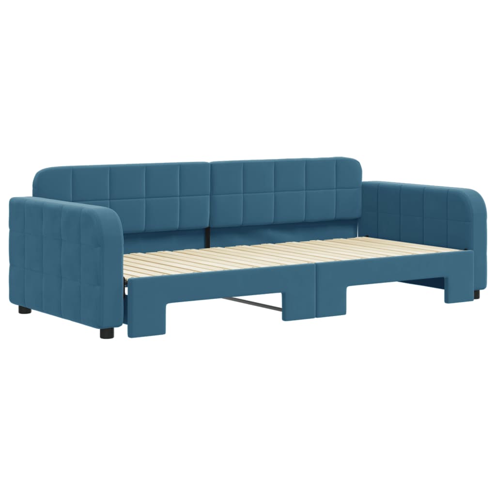 Slaapbank Fluweel Blauw