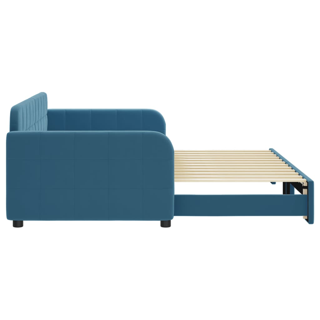 Slaapbank Fluweel Blauw