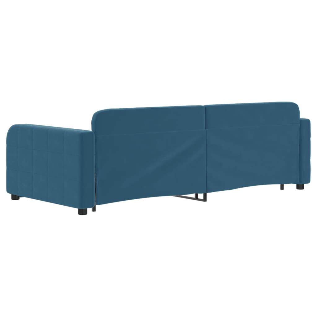 Slaapbank Fluweel Blauw