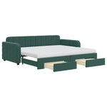 Slaapbank Onderschuifbed En Lades Fluweel