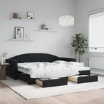 Slaapbank Met Onderschuifbed En Lades Fluweel