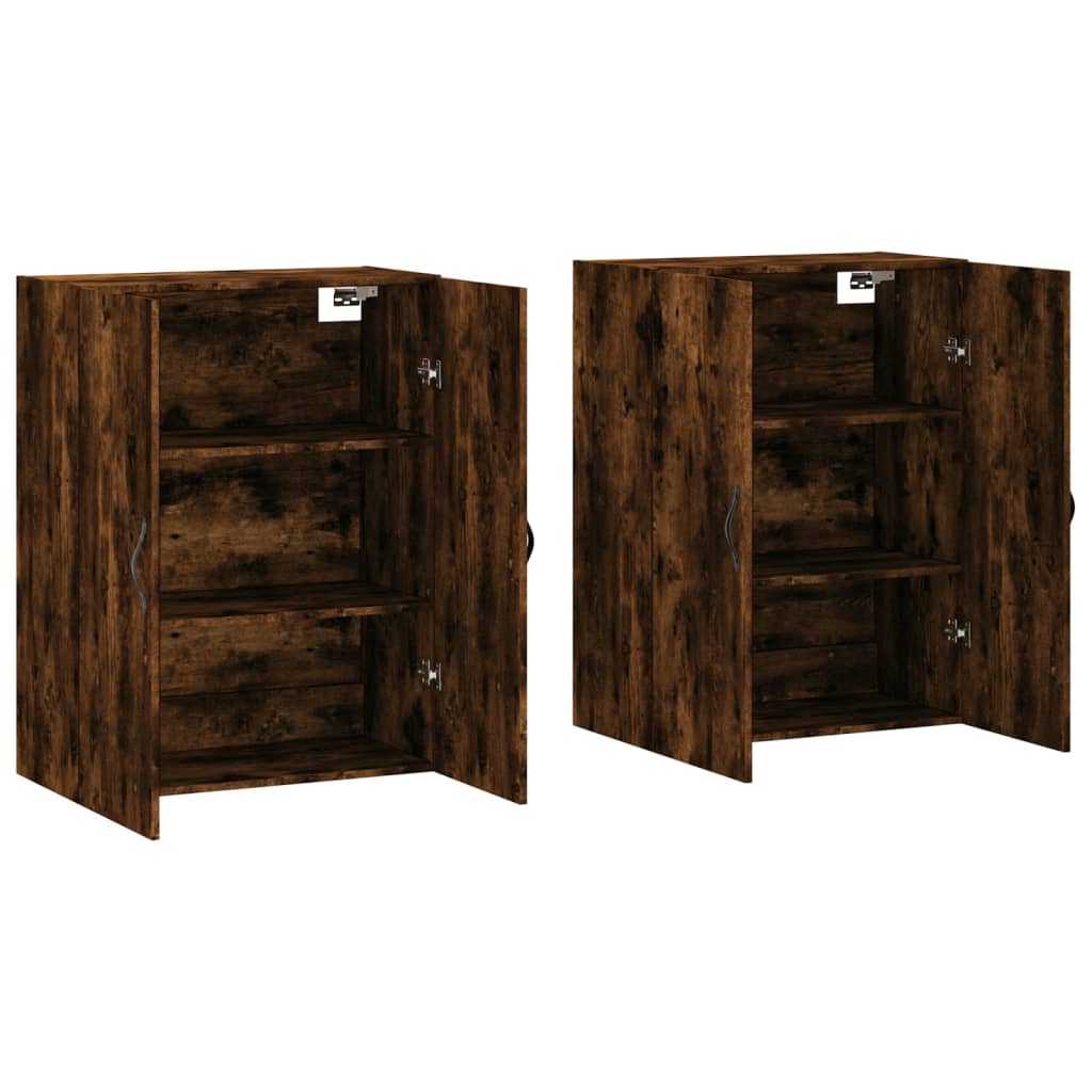 Hangkasten Bewerkt Hout Kleurig