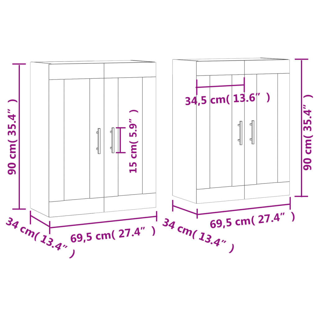 Hangkasten Bewerkt Hout