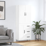 Hoge Kast 69,5X34X180 Cm Bewerkt Hout