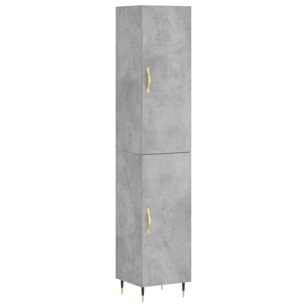 Hoge Kast 34,5X34X180 Cm Bewerkt Hout