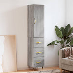 Hoge Kast 34,5X34X180 Cm Bewerkt Hout