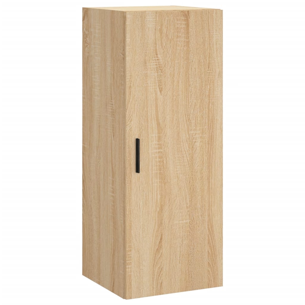Hoge Kast 34,5X34X180 Cm Bewerkt Hout Kleurig