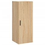Hoge Kast 34,5X34X180 Cm Bewerkt Hout Kleurig