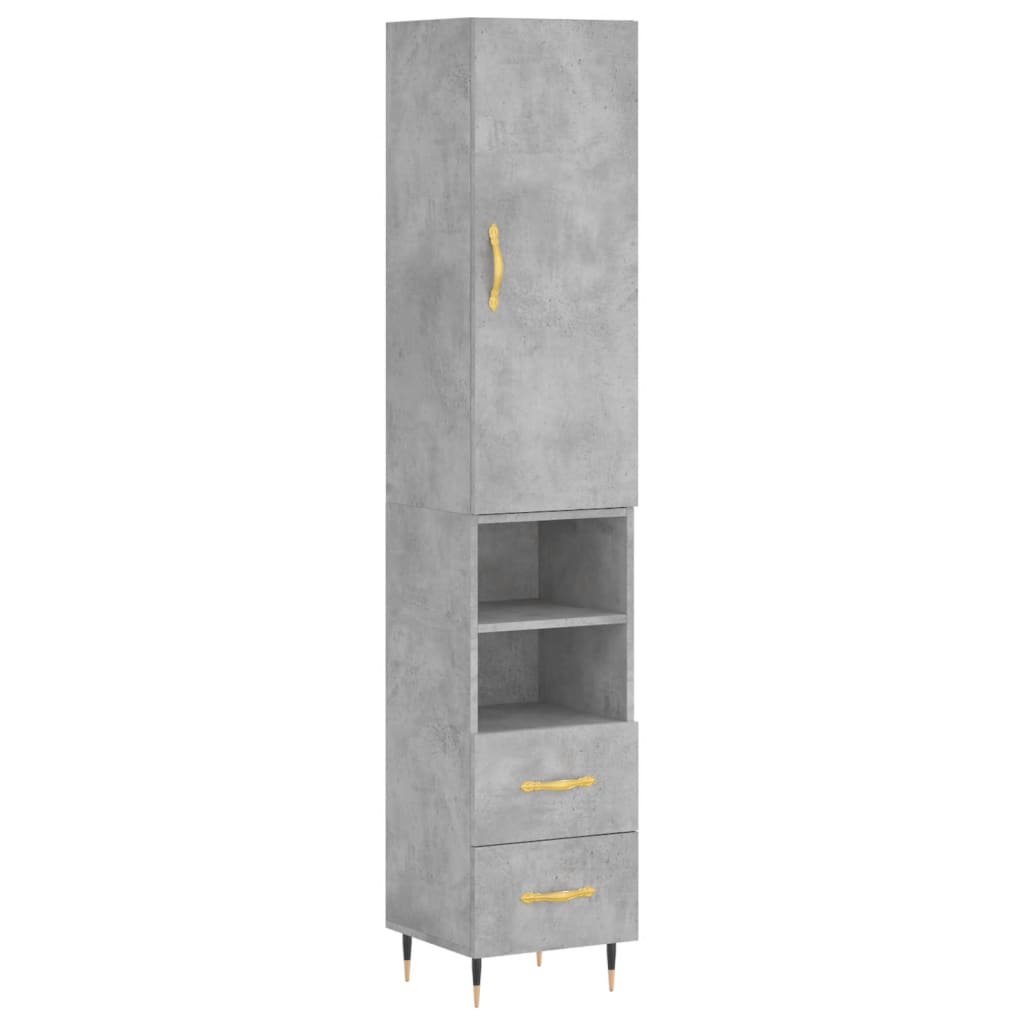 Hoge Kast 34,5X34X180 Cm Bewerkt Hout