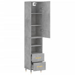 Hoge Kast 34,5X34X180 Cm Bewerkt Hout