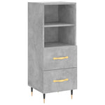 Hoge Kast 34,5X34X180 Cm Bewerkt Hout
