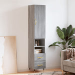 Hoge Kast 34,5X34X180 Cm Bewerkt Hout