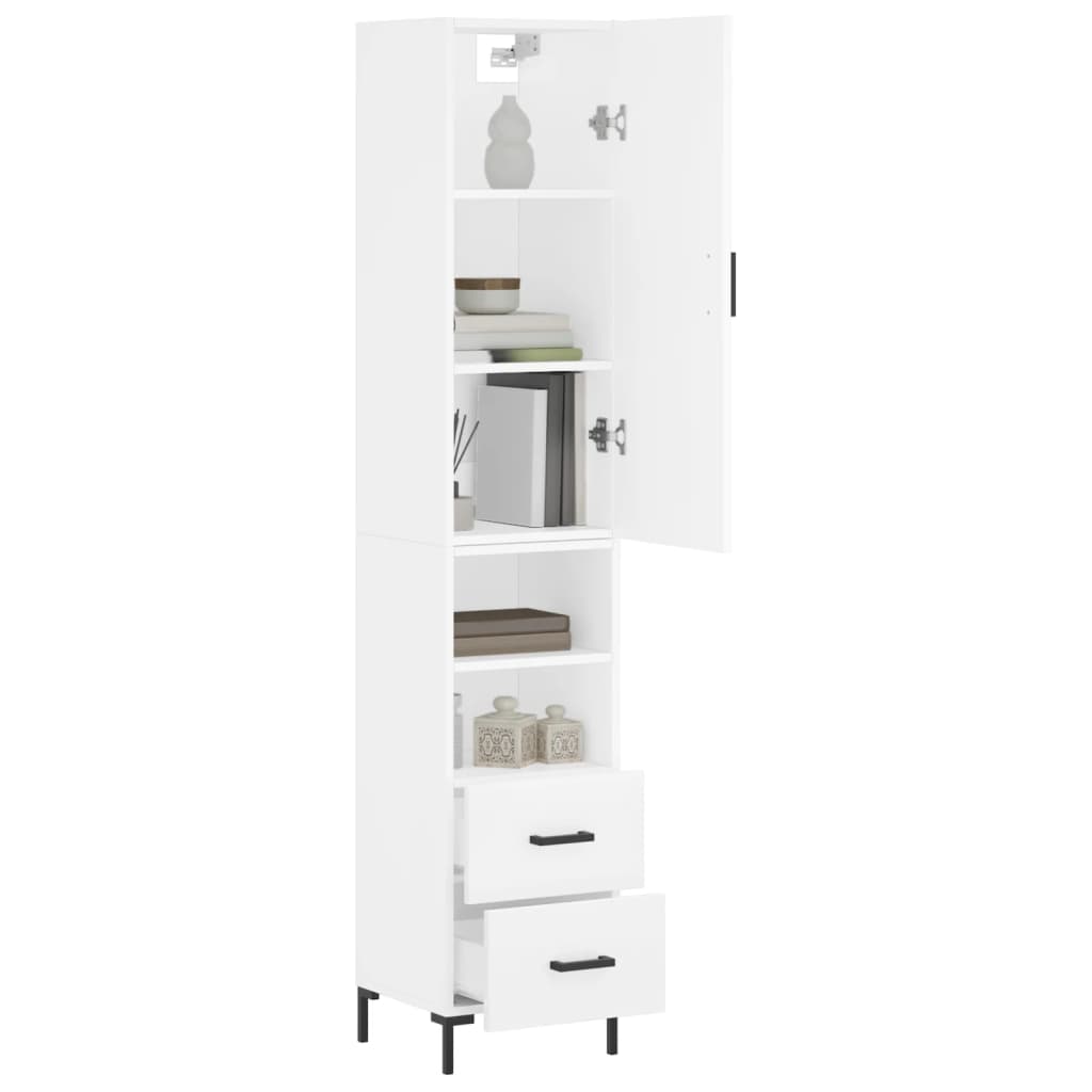 Hoge Kast 34,5X34X180 Cm Bewerkt Hout