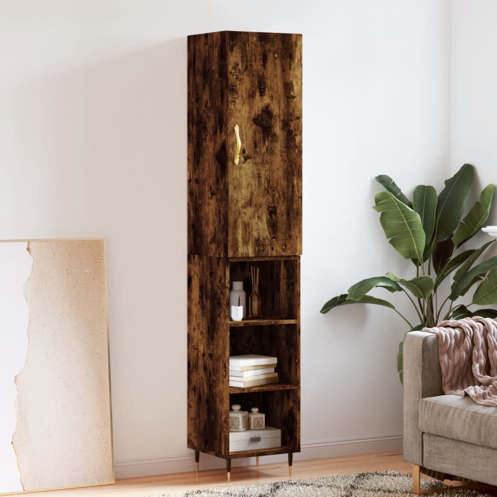 Hoge Kast 34,5X34X180 Cm Bewerkt Hout