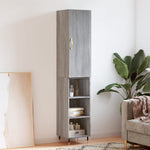 Hoge Kast 34,5X34X180 Cm Bewerkt Hout