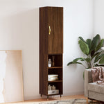 Hoge Kast 34,5X34X180 Cm Bewerkt Hout