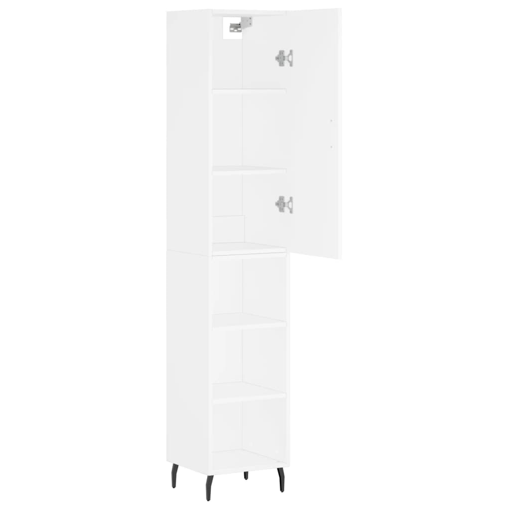 Hoge Kast 34,5X34X180 Cm Bewerkt Hout