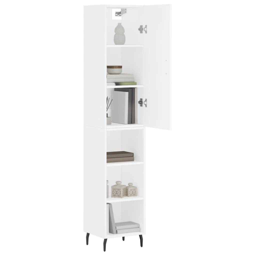 Hoge Kast 34,5X34X180 Cm Bewerkt Hout