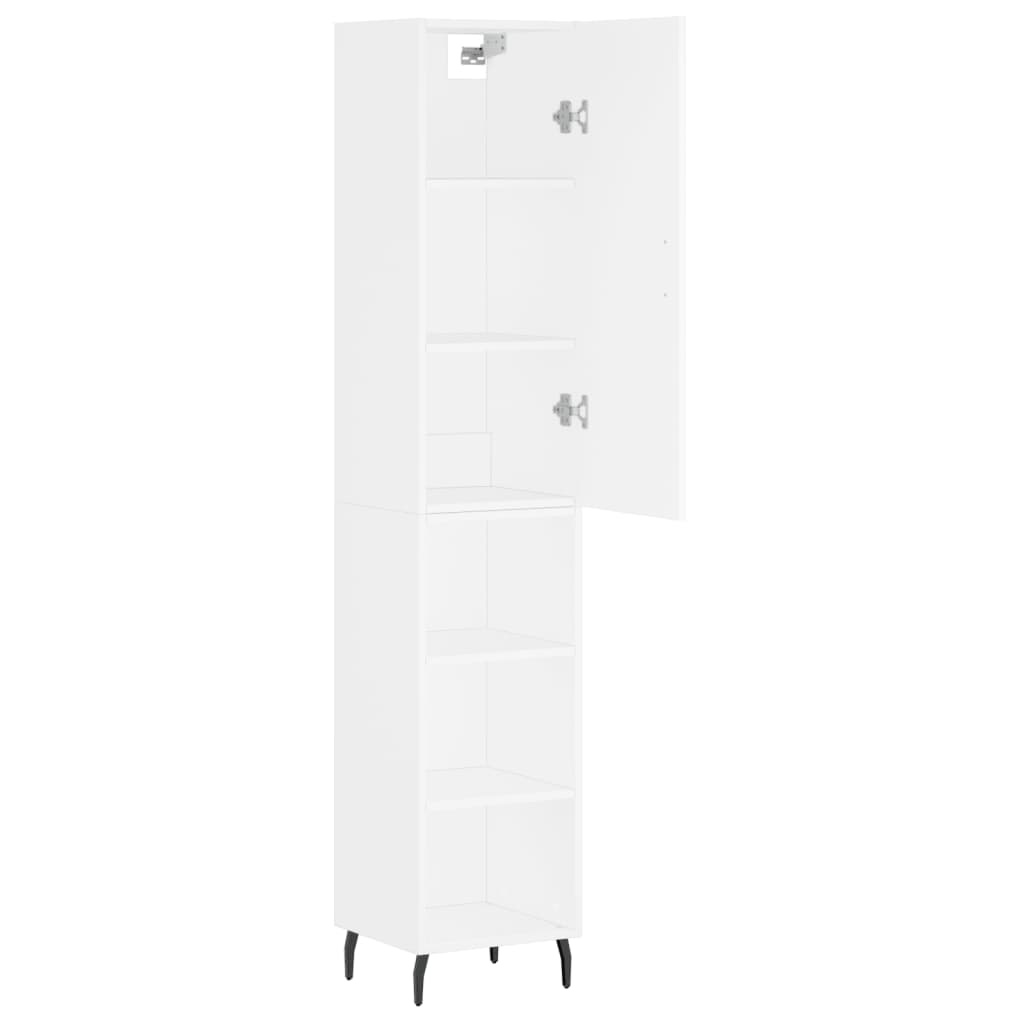 Hoge Kast 34,5X34X180 Cm Bewerkt Hout