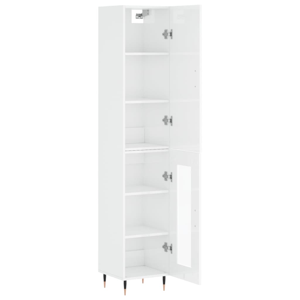 Hoge Kast 34,5X34X180 Cm Bewerkt Hout