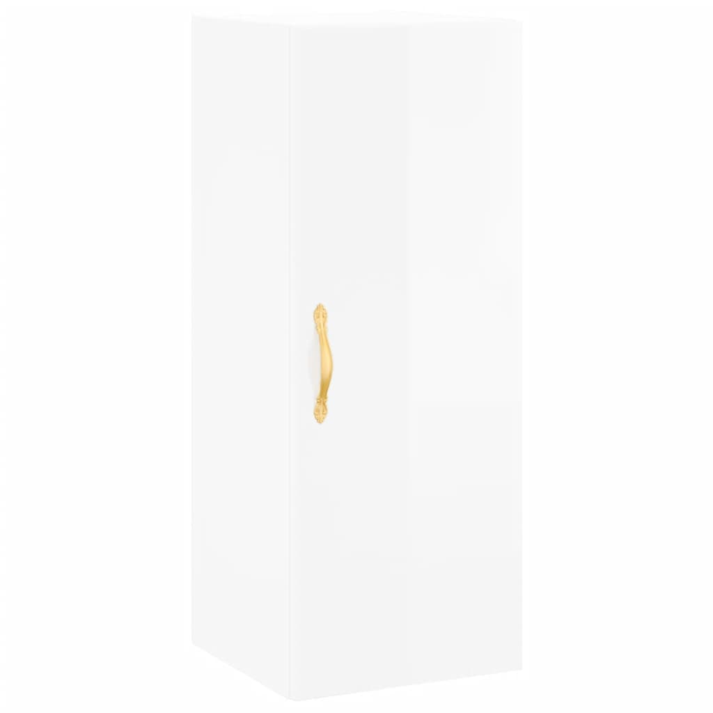 Hoge Kast 34,5X34X180 Cm Bewerkt Hout