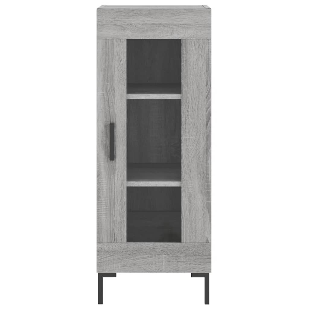 Hoge Kast 34,5X34X180 Cm Bewerkt Hout Eikenkleurig
