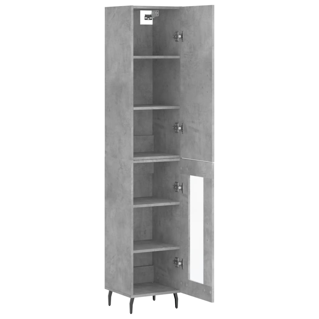 Hoge Kast 34,5X34X180 Cm Bewerkt Hout