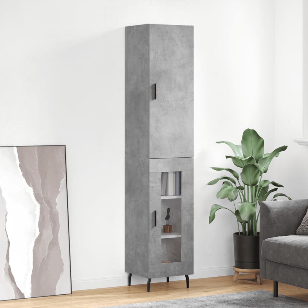 Hoge Kast 34,5X34X180 Cm Bewerkt Hout