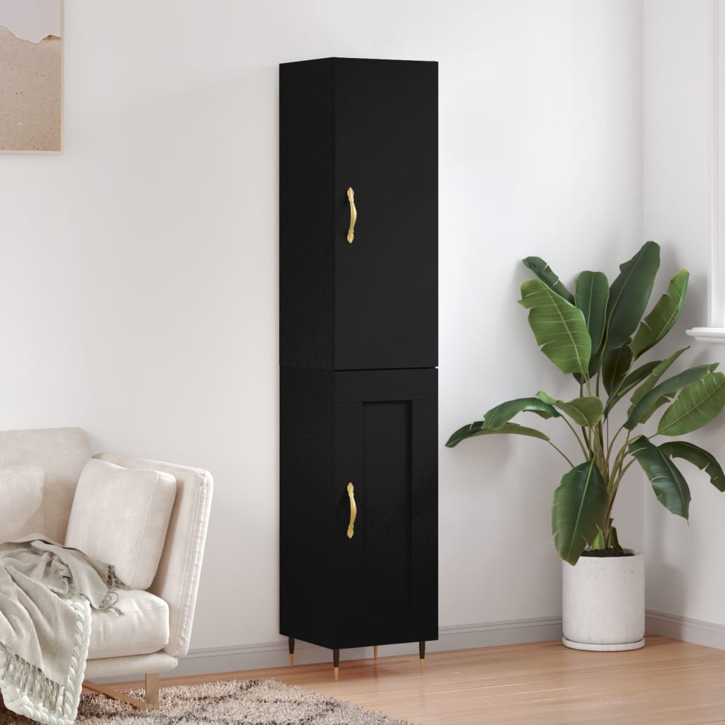 Hoge Kast 34,5X34X180 Cm Bewerkt Hout