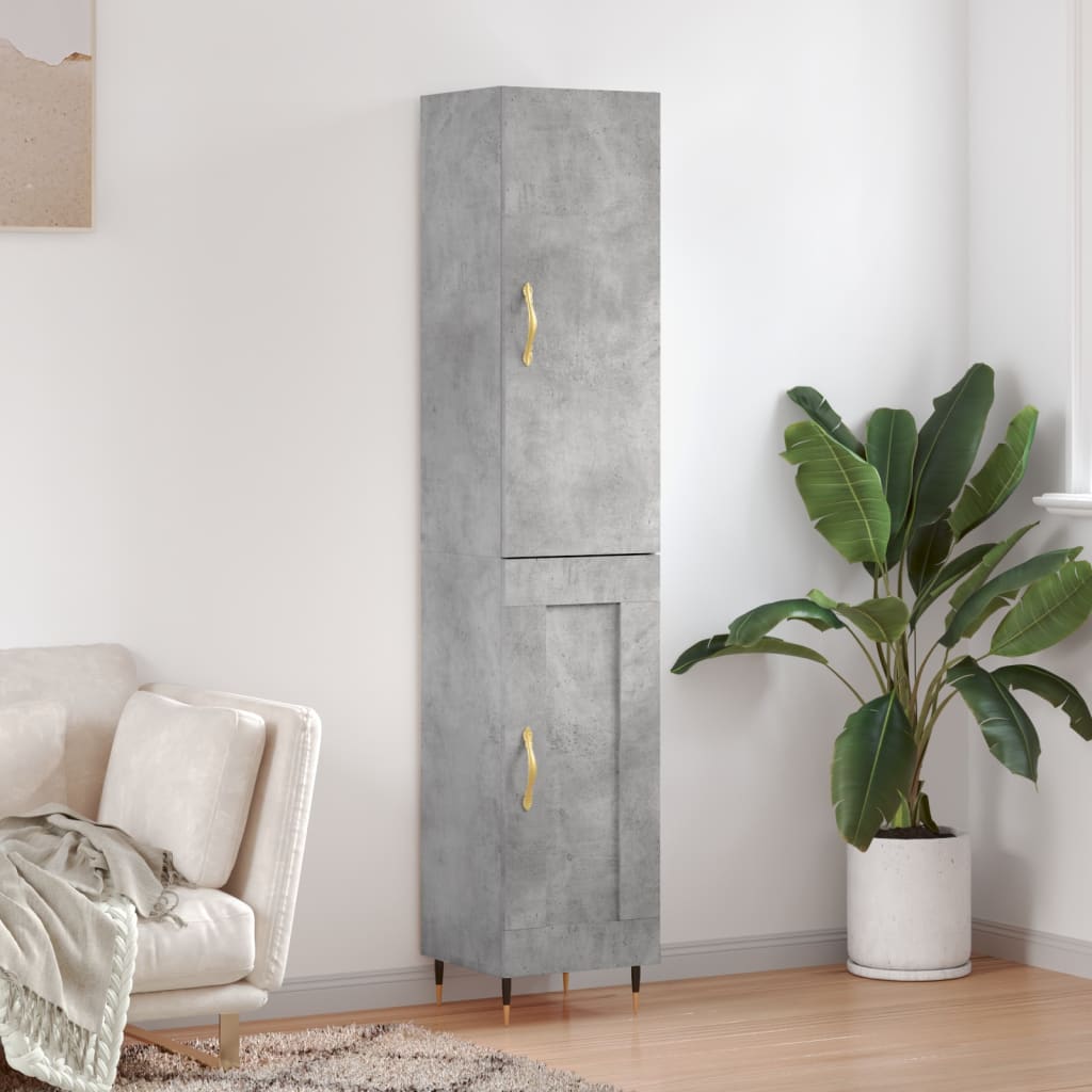 Hoge Kast 34,5X34X180 Cm Bewerkt Hout