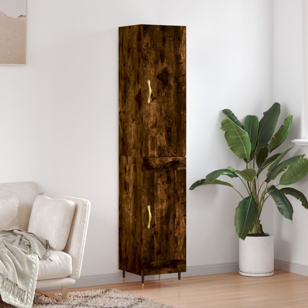 Hoge Kast 34,5X34X180 Cm Bewerkt Hout