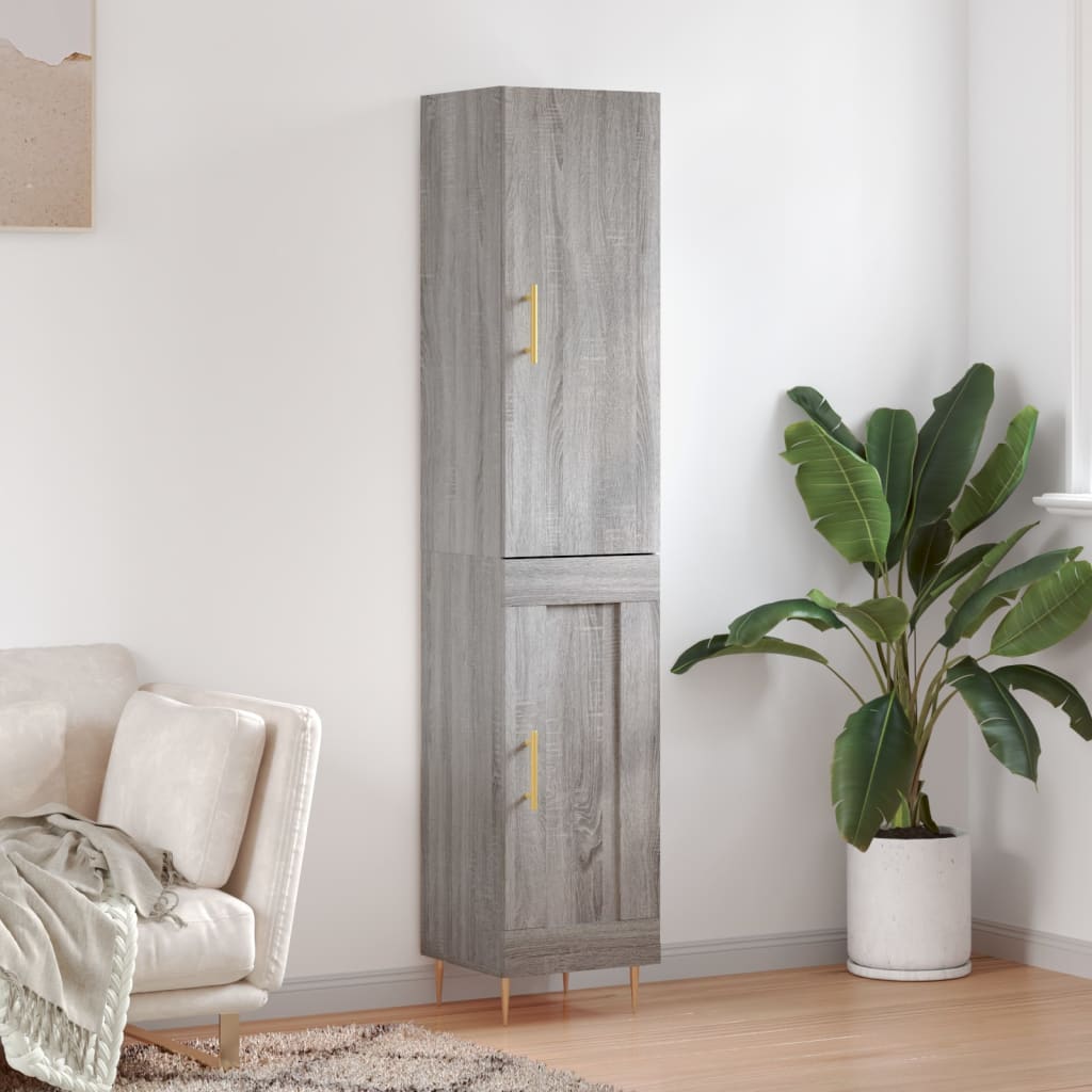 Hoge Kast 34,5X34X180 Cm Bewerkt Hout