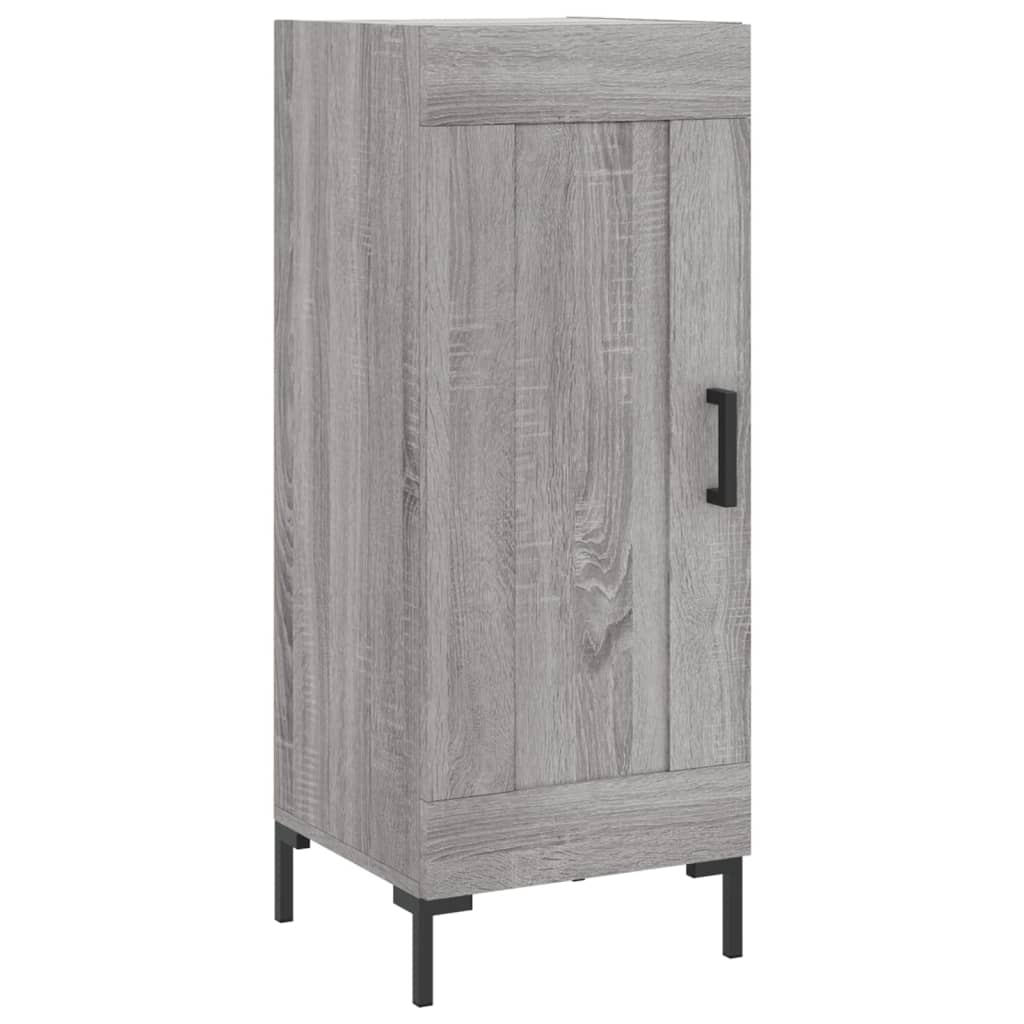 Hoge Kast 34,5X34X180 Cm Bewerkt Hout Eikenkleurig