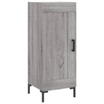 Hoge Kast 34,5X34X180 Cm Bewerkt Hout Eikenkleurig