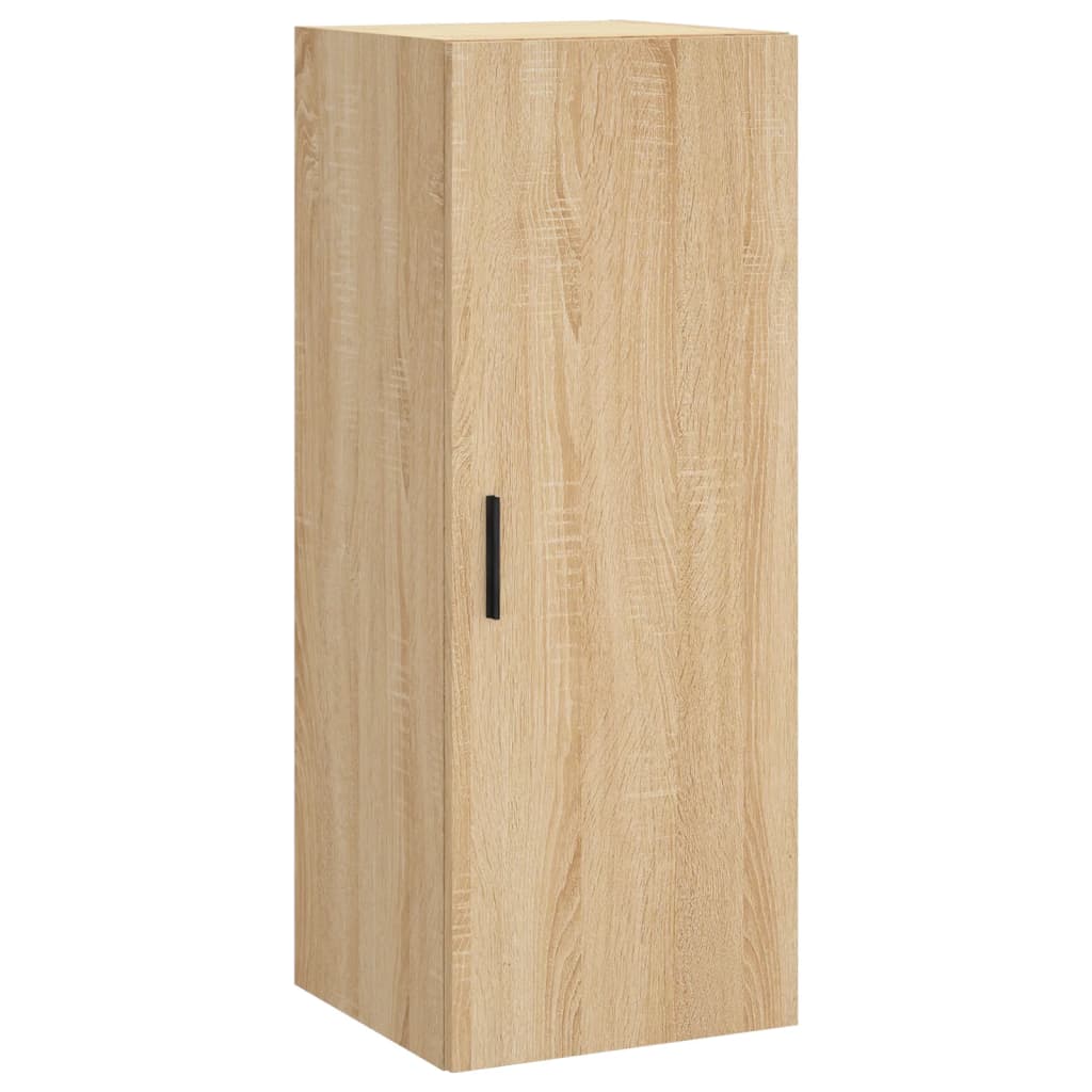 Hoge Kast 34,5X34X180 Cm Bewerkt Hout Kleurig