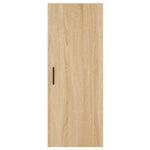 Hoge Kast 34,5X34X180 Cm Bewerkt Hout Kleurig