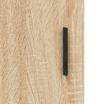 Hoge Kast 34,5X34X180 Cm Bewerkt Hout Kleurig