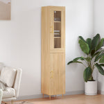 Hoge Kast 34,5X34X180 Cm Bewerkt Hout Eikenkleurig