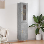 Hoge Kast 34,5X34X180 Cm Bewerkt Hout Eikenkleurig