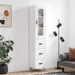 Hoge Kast 34,5X34X180 Cm Bewerkt Hout